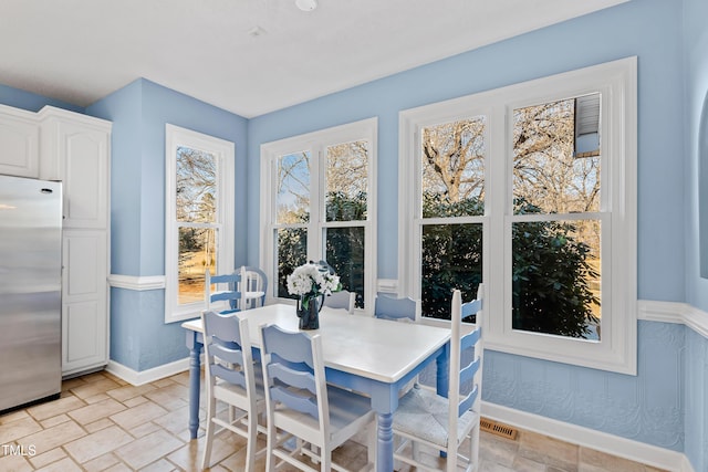 view of dining area