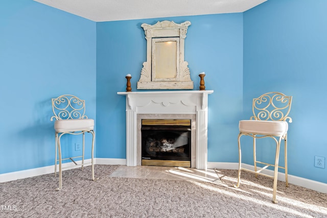unfurnished room featuring carpet