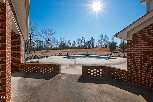 view of pool with a patio area