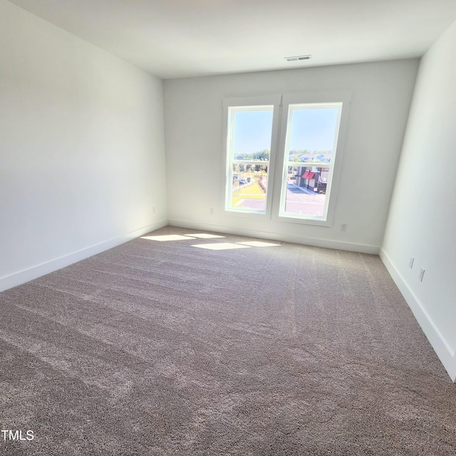 view of carpeted empty room