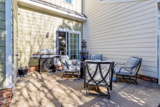 view of patio / terrace featuring area for grilling