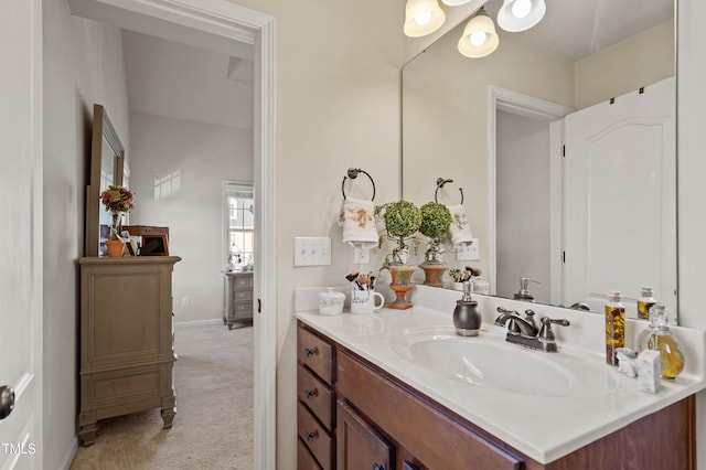 bathroom with vanity