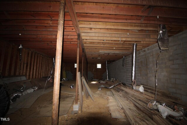 311 Denton St, Durham, NC 27713 - view of unfinished attic