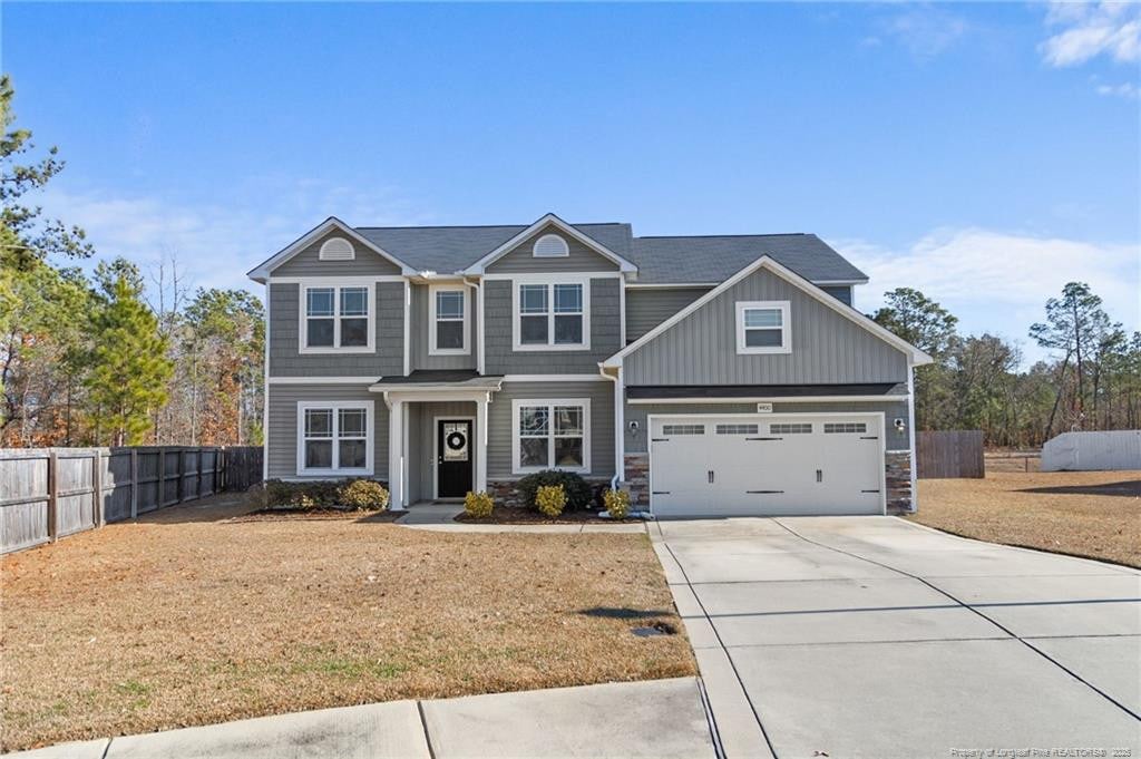 view of front of home featuring a garage