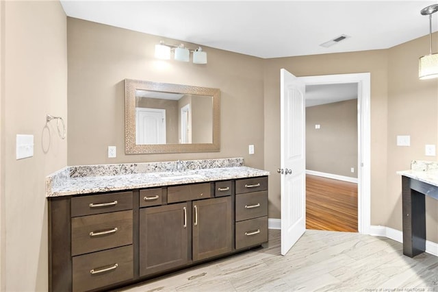 bathroom with vanity