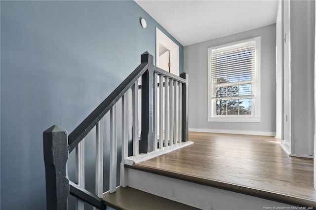 staircase featuring plenty of natural light