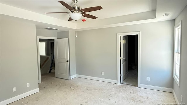 425 Shawcroft Rd, Fayetteville, NC 28311 - unfurnished bedroom with visible vents, baseboards, and ensuite bathroom