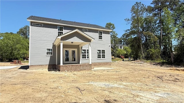 425 Shawcroft Rd, Fayetteville, NC 28311 - rear view of house featuring french doors
