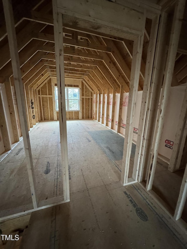 view of attic