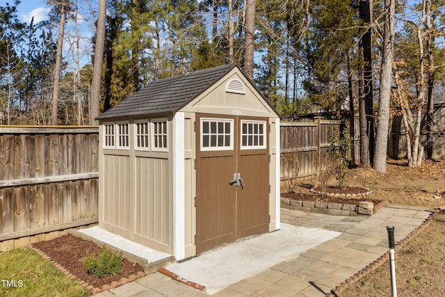 view of outbuilding