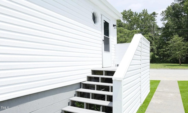 view of stairs