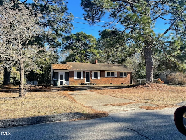 view of ranch-style home