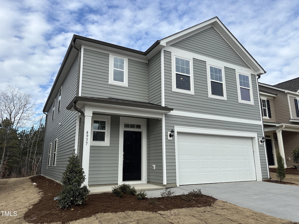 view of front of home featuring a garage