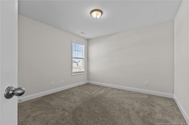 view of carpeted empty room