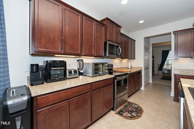 kitchen with stainless steel appliances