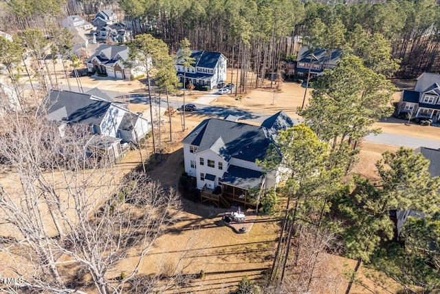 aerial view featuring a residential view