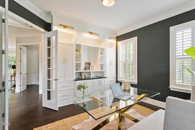 1141 Barley Stone Way, Raleigh, NC 27603 - office space with dark wood-type flooring and ornamental molding