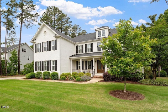 1141 Barley Stone Way, Raleigh, NC 27603 - view of front facade with covered porch and a front lawn