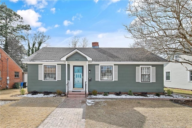 view of bungalow-style home