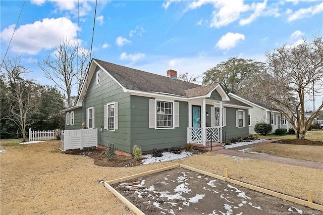 view of bungalow-style home