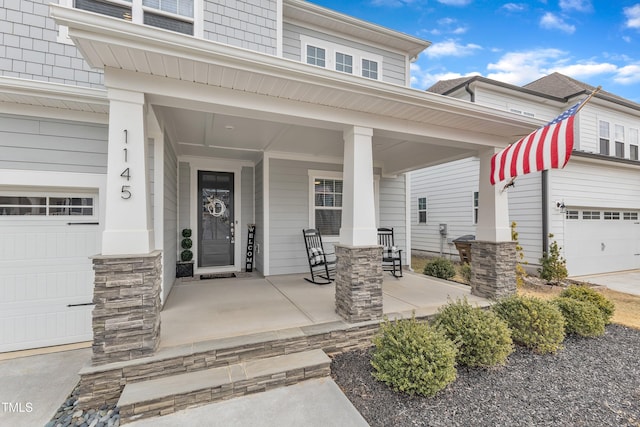 view of front of house with covered porch