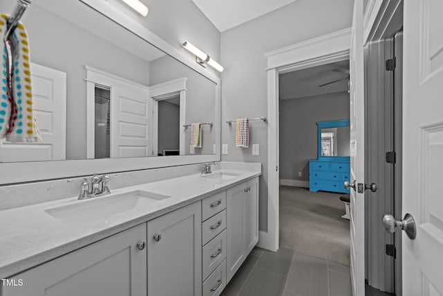 bathroom with vanity