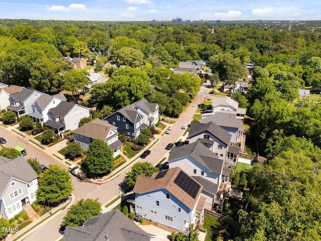 1000 Norris St, Raleigh, NC 27604 - aerial perspective of suburban area featuring a forest