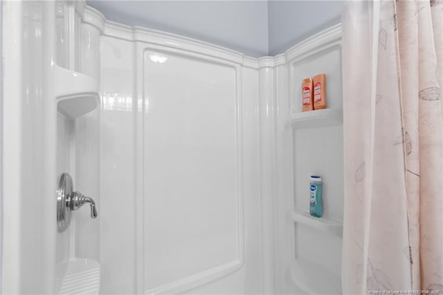 bathroom with walk in shower