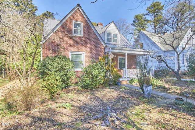 view of front of house with a porch