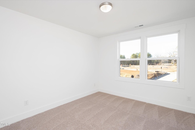 spare room with carpet floors