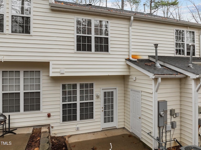 rear view of property with a patio area