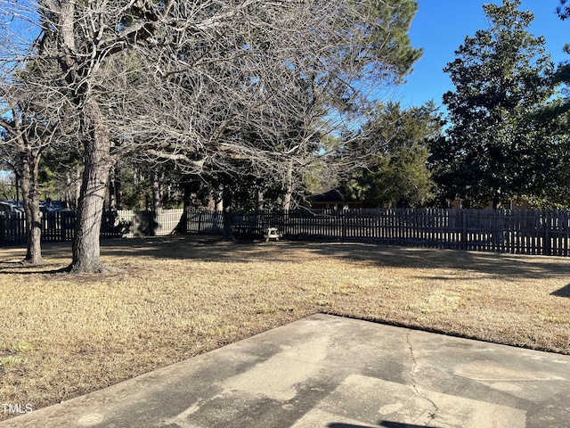 view of yard with a patio