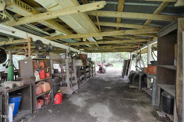 view of horse barn