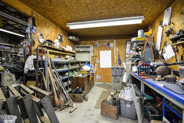 view of storage room