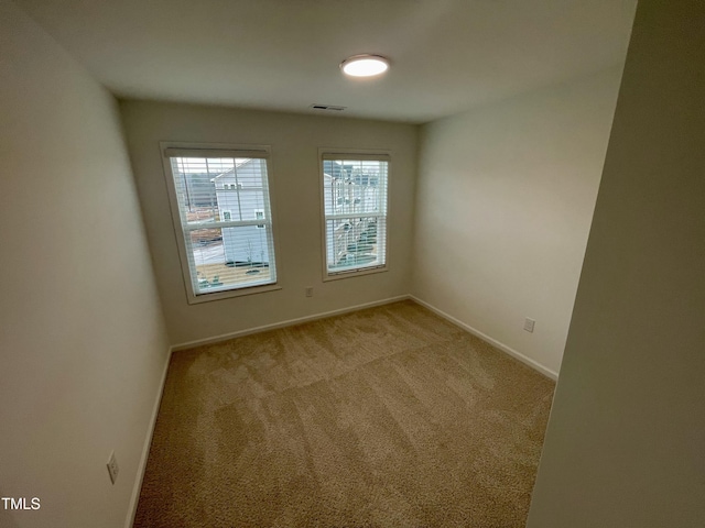 view of carpeted empty room