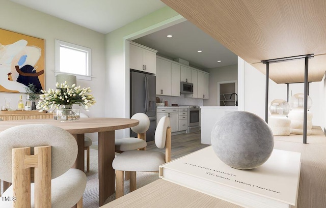 dining room featuring hardwood / wood-style floors