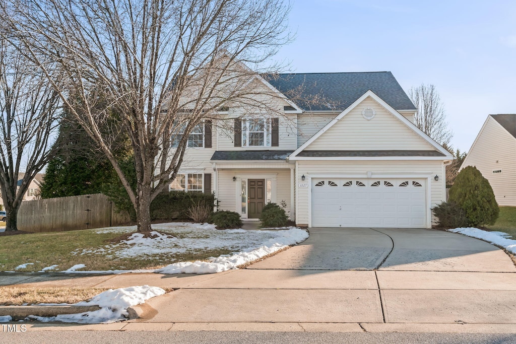 front facade featuring a garage