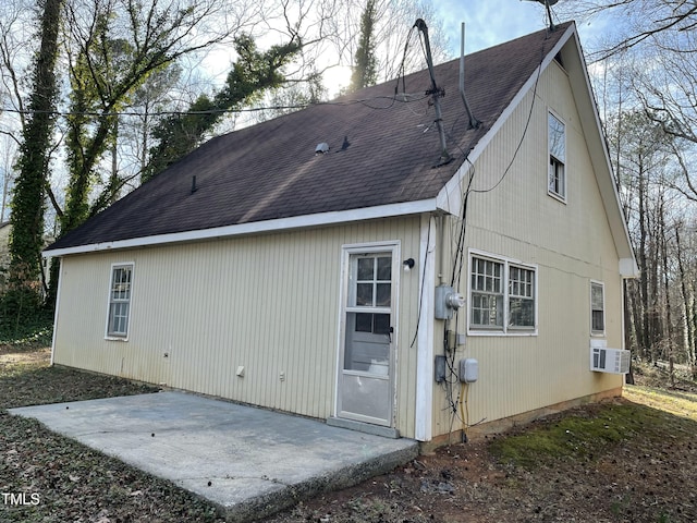 rear view of house featuring a patio area