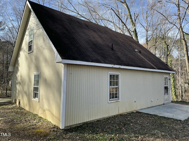 view of home's exterior featuring a patio area