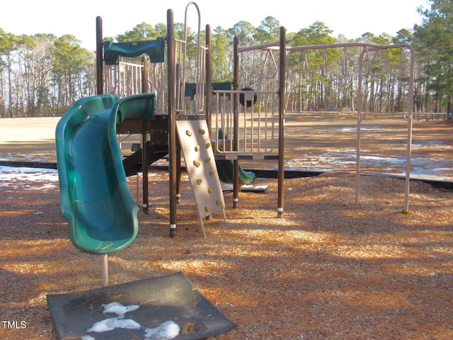 view of community jungle gym