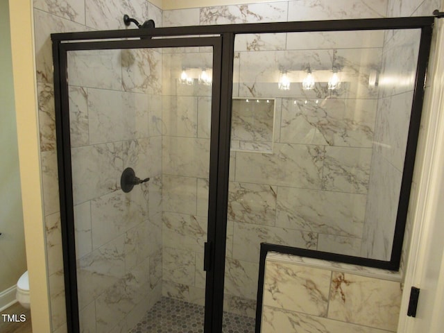 122 Beaver Trl, Littleton, NC 27850 - full bathroom with a stall shower and toilet