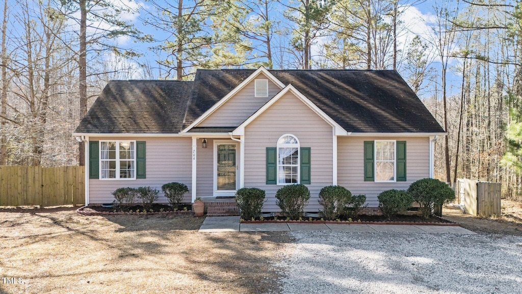 view of front of home