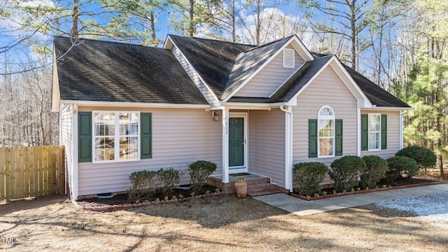 view of front of property