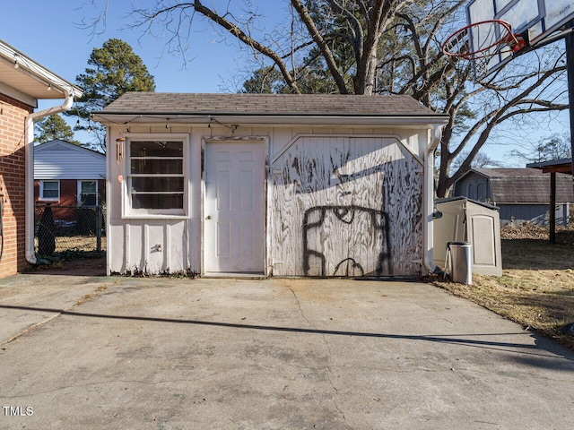 view of outbuilding