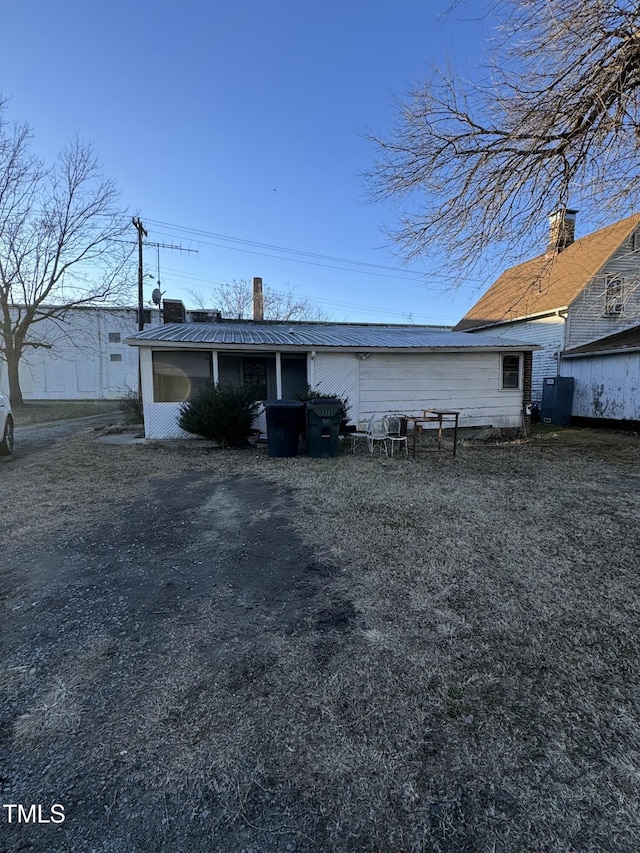 view of back of property