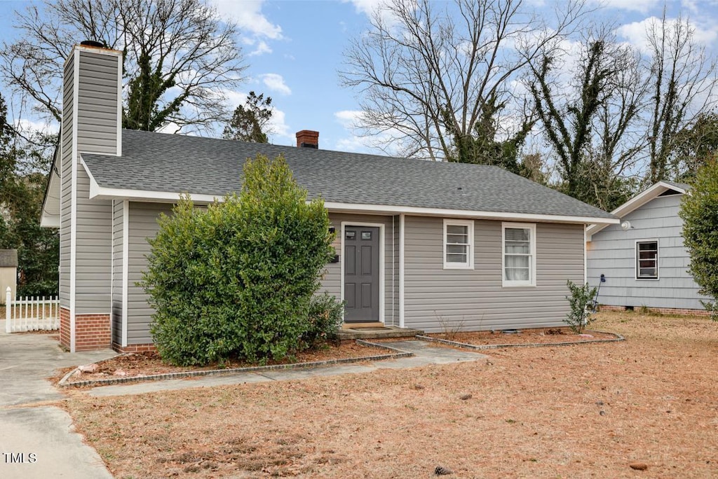 view of front of home