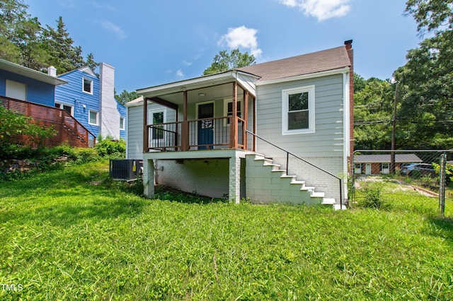 1606 James St, Durham, NC 27707 - view of front of house with stairs and covered porch