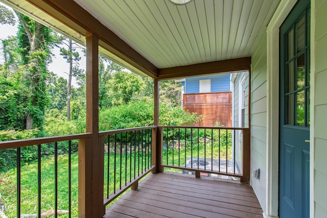 1606 James St, Durham, NC 27707 - view of wooden terrace