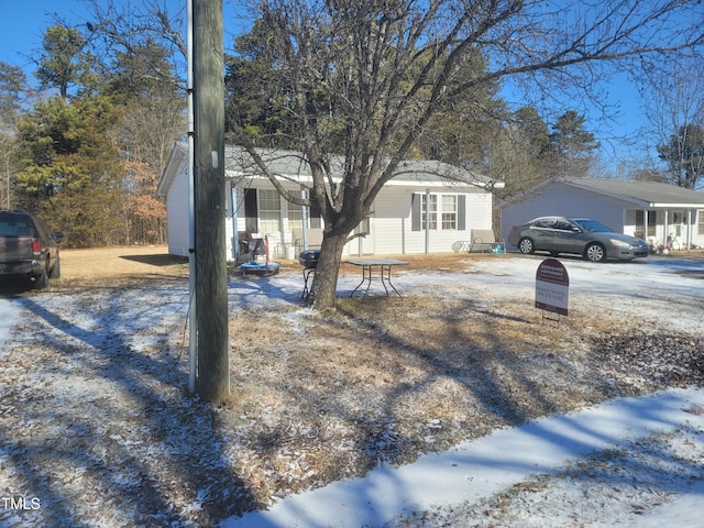 view of front of home