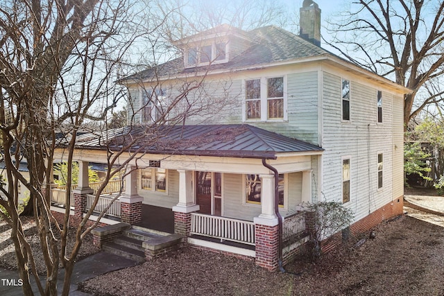 view of front of house featuring a porch